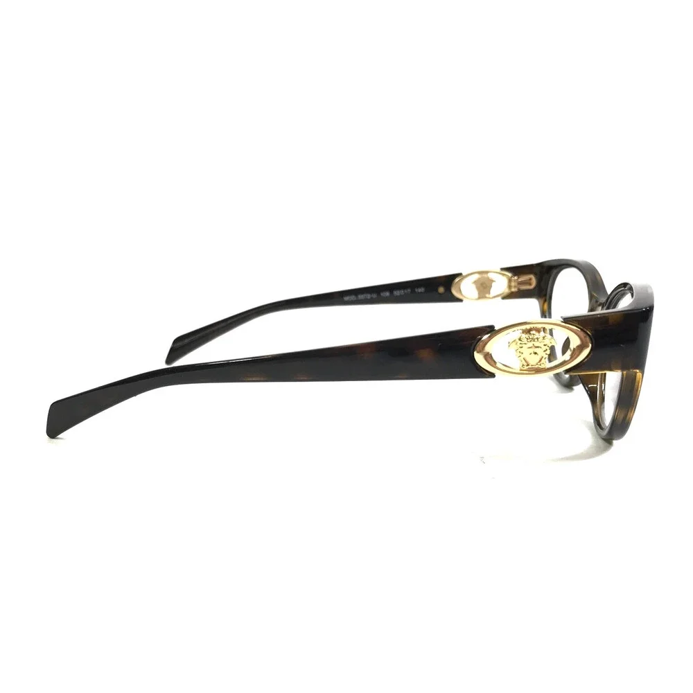 Versace Eyeglasses Frames MOD.3372-U 108 Tortoise Cat Eye Full Rim 52-17-140